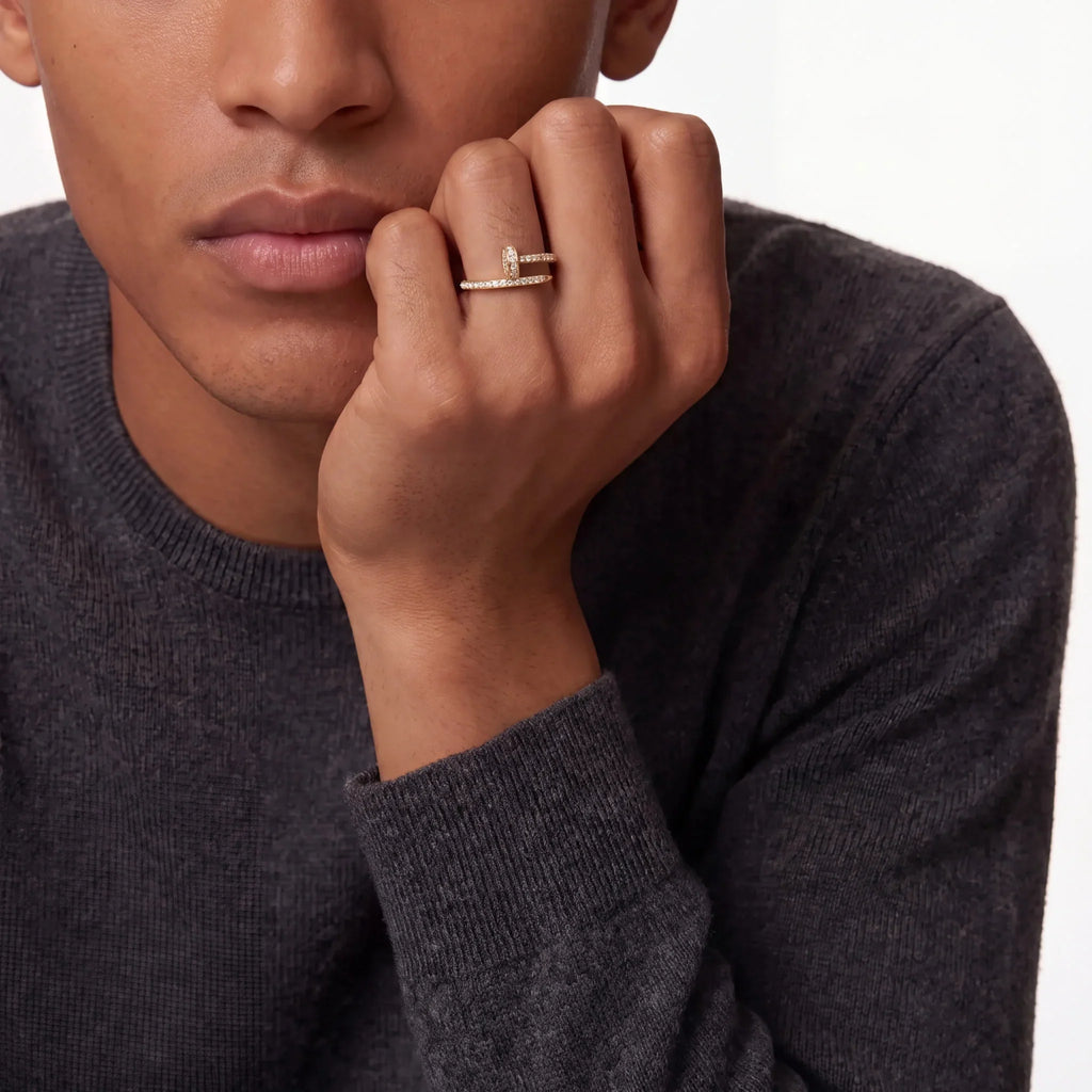 Juste un Clou Half-Pavé Nail Ring