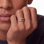 Juste un Clou Half-Pavé Nail Ring