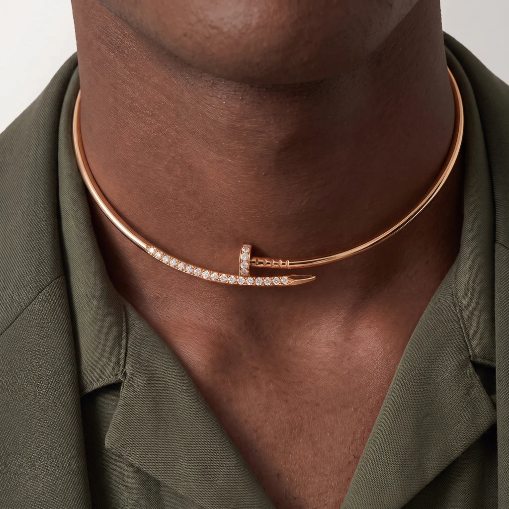 Juste un Clou Nail Torque Necklace