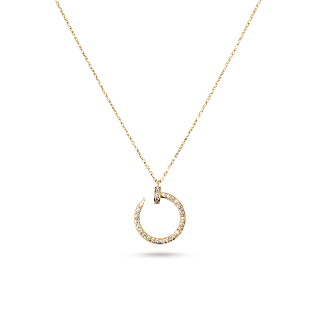Juste un Clou Pavé Circle Pendant