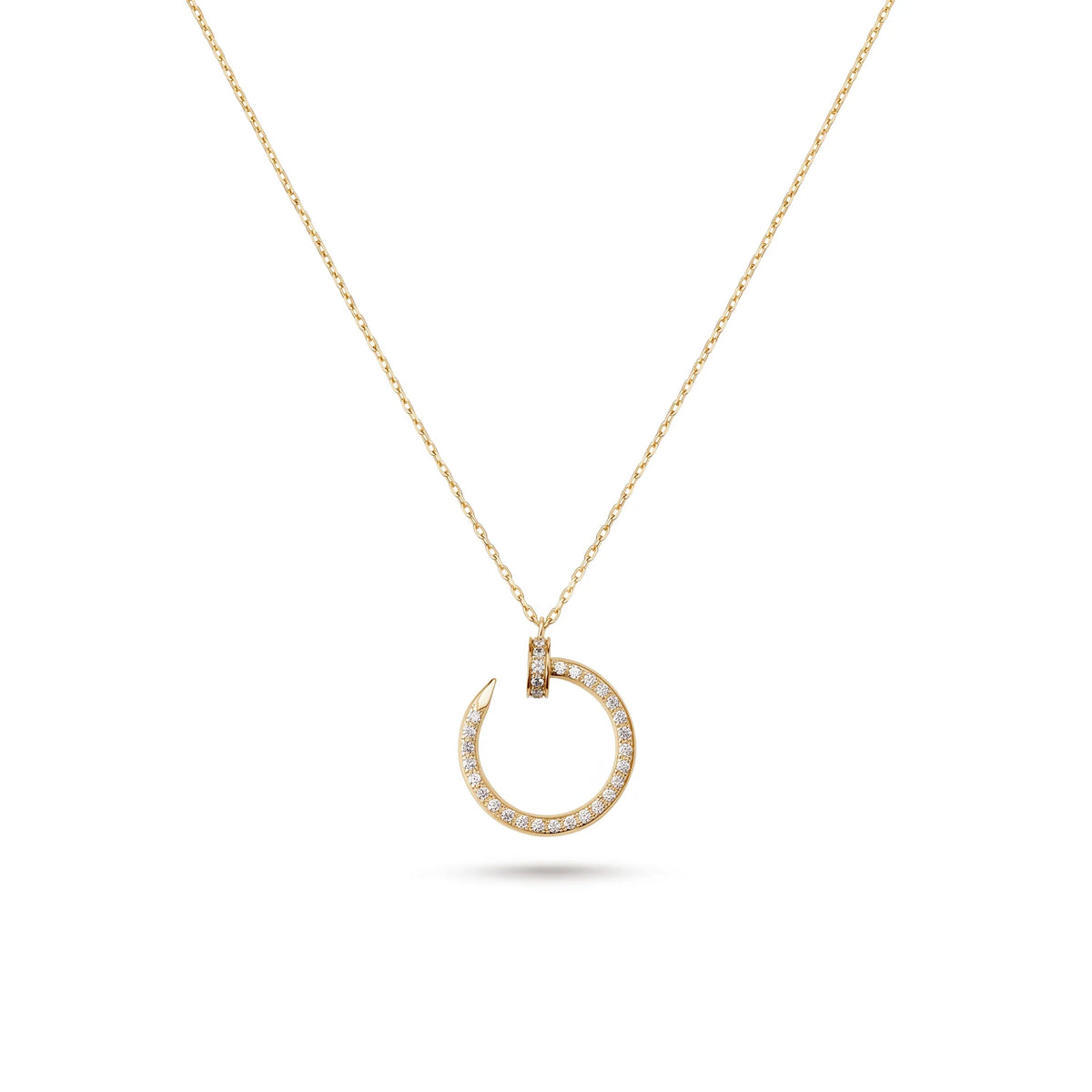 Juste un Clou Pavé Circle Pendant