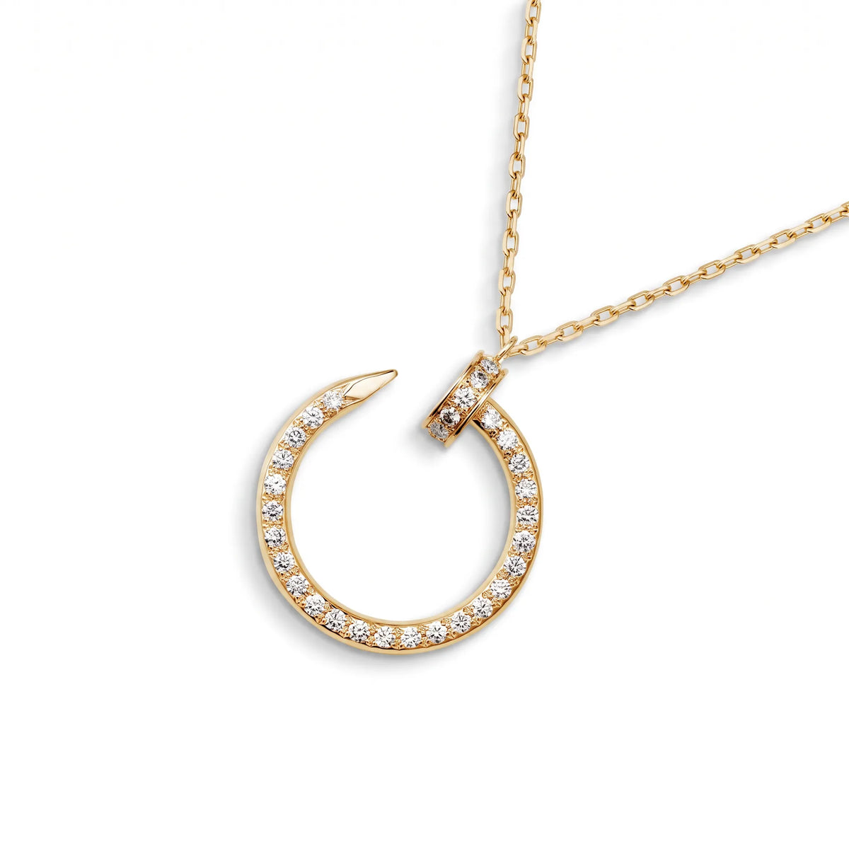 Juste un Clou Pavé Circle Pendant