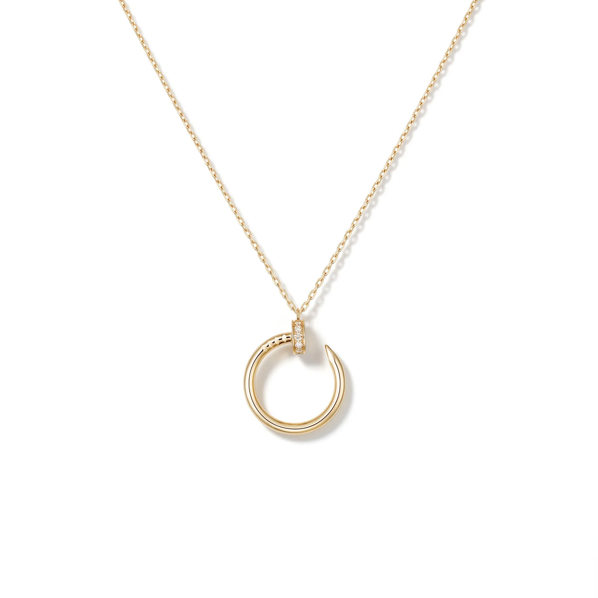 Juste un Clou Pavé Circle Pendant
