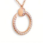 Juste un Clou Pavé Circle Pendant