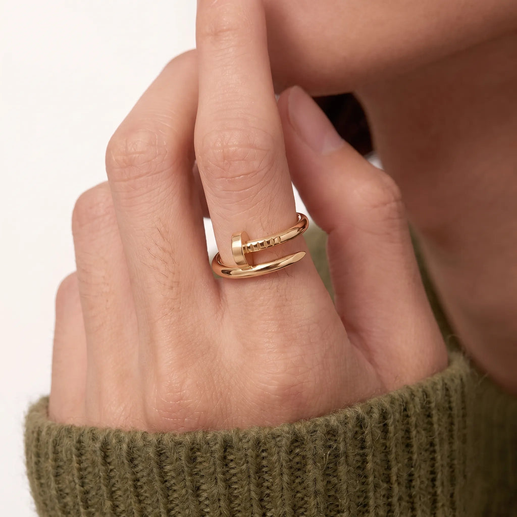 Juste un Clou Polished Nail Ring