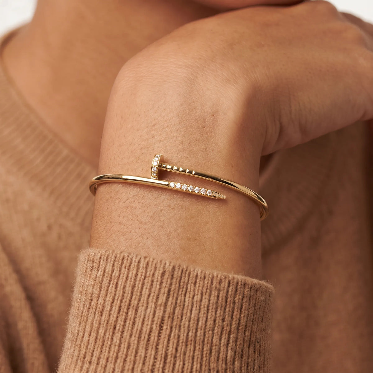 Juste un Clou Stone Nail Bangle