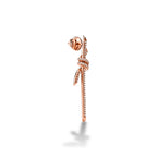 Knot Cascading Pavé Long Drop Earrings