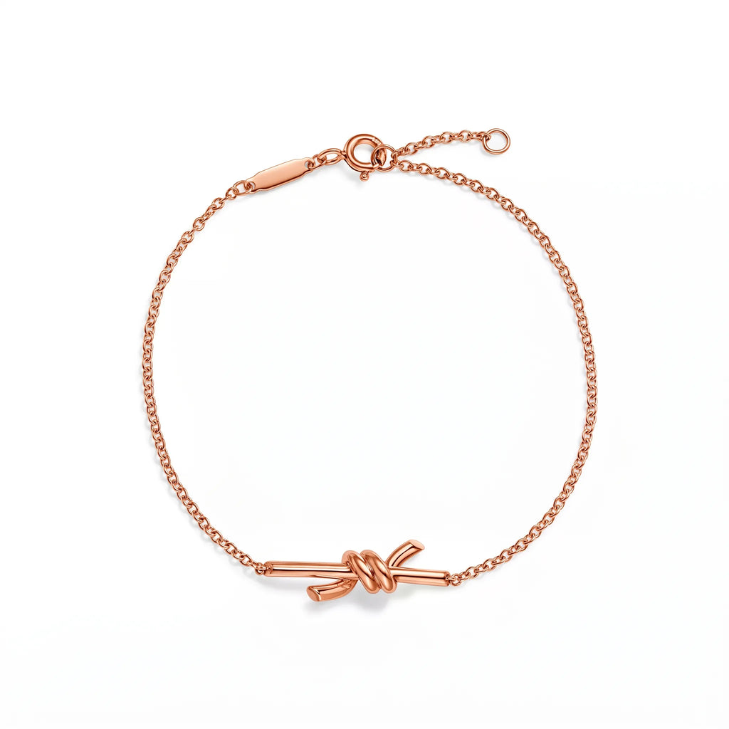 Knot Delicate Fine Chain Bracelet
