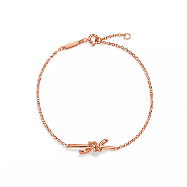 Knot Delicate Fine Chain Bracelet