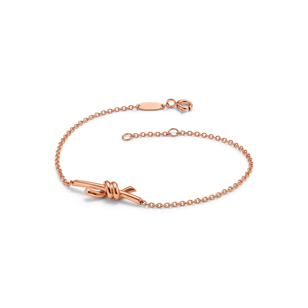 Knot Delicate Fine Chain Bracelet