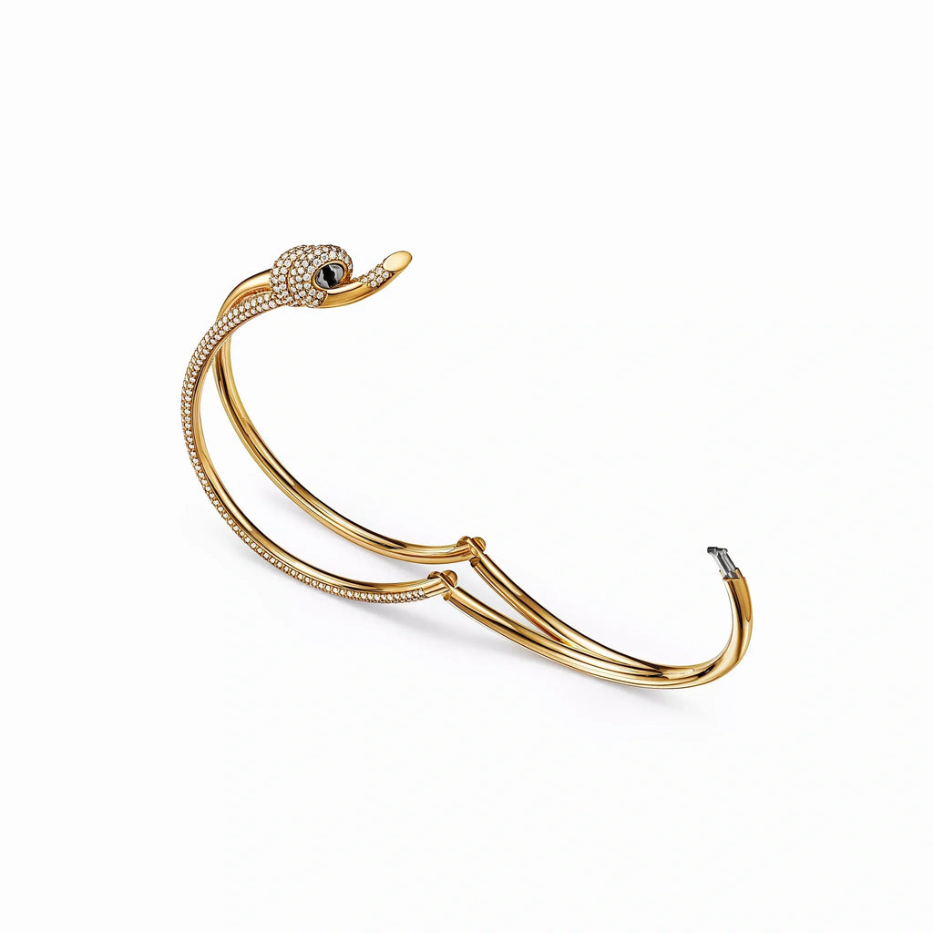 Knot Double Row Pavé Bangle