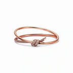 Knot Double Row Pavé Bangle