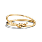 Knot Double Row Wrap Hinged Bangle