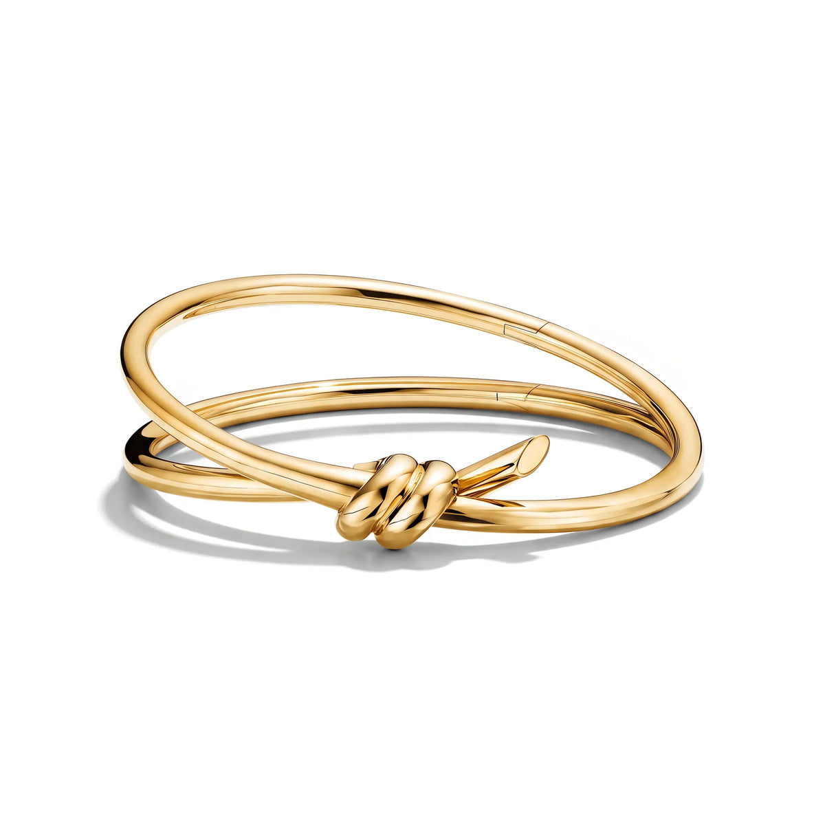 Knot Double Row Wrap Hinged Bangle