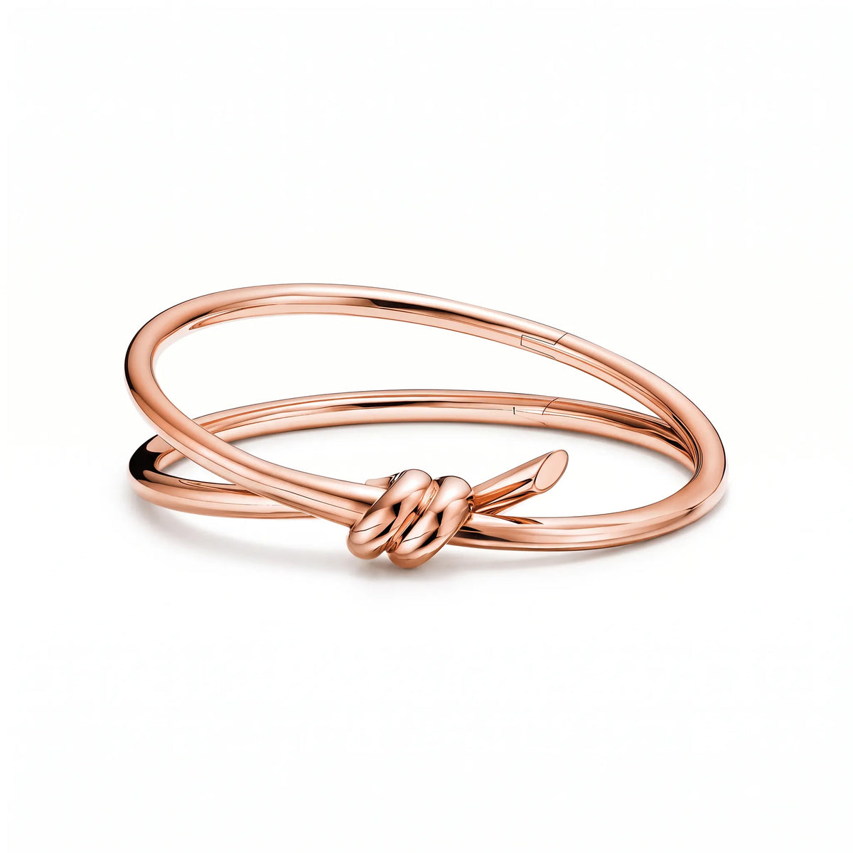 Knot Double Row Wrap Hinged Bangle