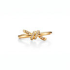 Knot Entwined Pavé Interlaced Ring
