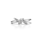 Knot Entwined Pavé Interlaced Ring