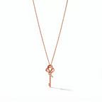 Knot Eternal Sparkle Long Key Pendant Necklace