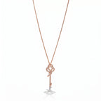 Knot Eternal Sparkle Long Key Pendant Necklace