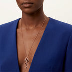 Knot Eternal Sparkle Long Key Pendant Necklace