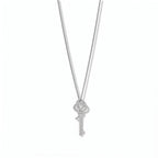 Knot Eternal Sparkle Long Key Pendant Necklace