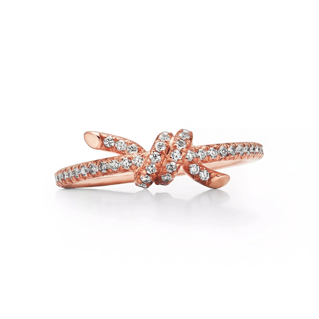 Knot Infinite Open Pavé Ring