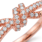 Knot Infinite Open Pavé Ring