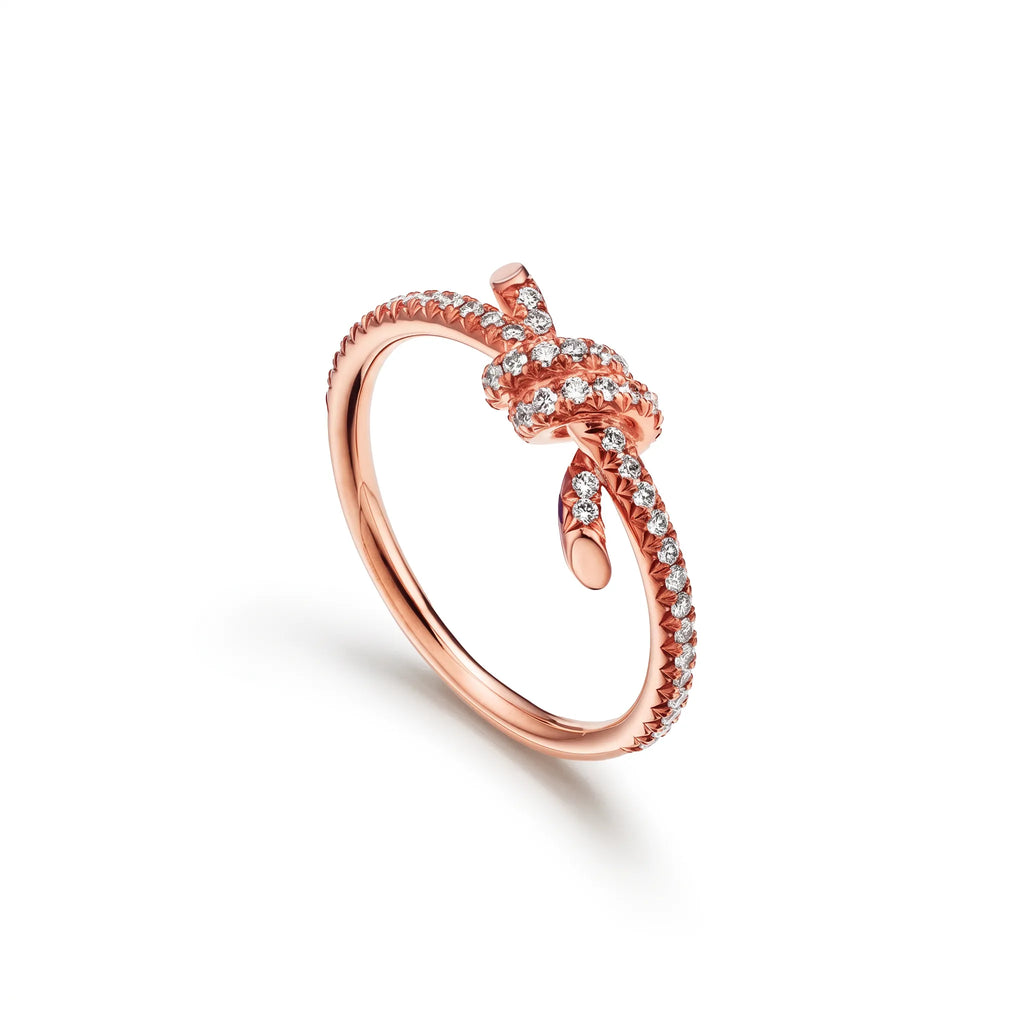 Knot Infinite Open Pavé Ring