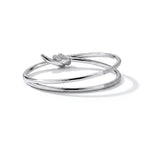 Knot Infinity Double Row Pavé Wrap Bracelet