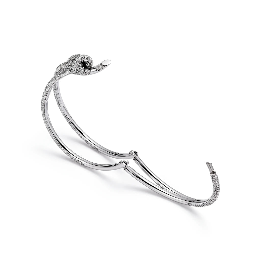 Knot Infinity Double Row Pavé Wrap Bracelet