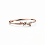 Knot Lumina Pavé Bangle Bracelet
