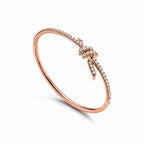Knot Lumina Pavé Bangle Bracelet