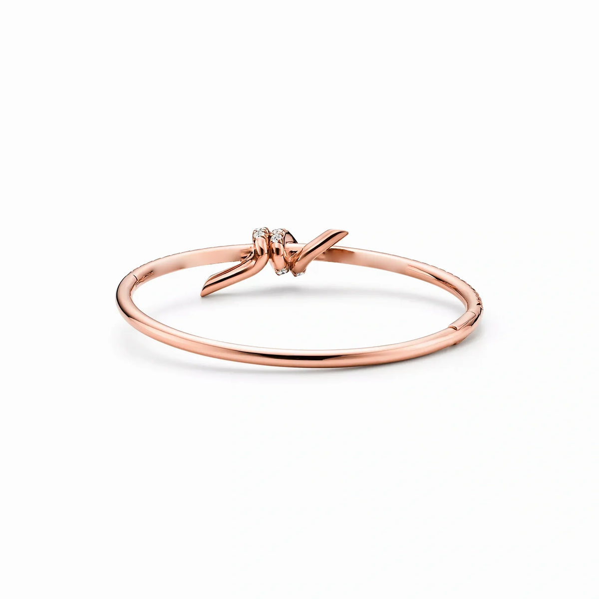 Knot Lumina Pavé Bangle Bracelet