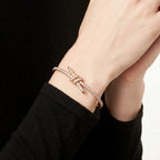 Knot Lumina Pavé Bangle Bracelet