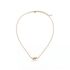 Knot Petite Pavé Fine Chain Pendant Necklace