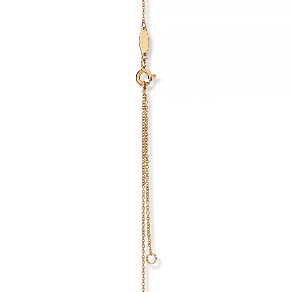 Knot Petite Pavé Fine Chain Pendant Necklace