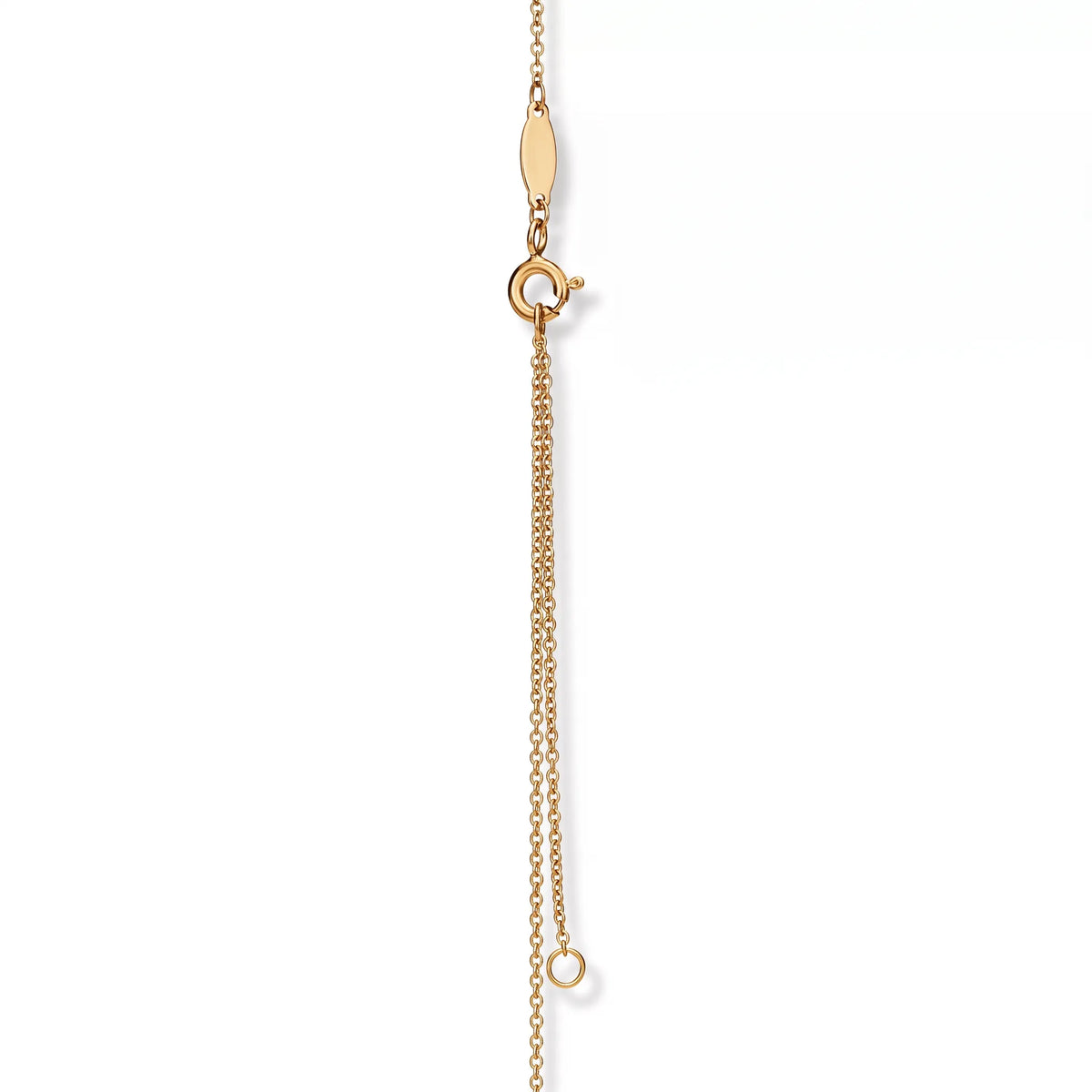 Knot Petite Pavé Fine Chain Pendant Necklace