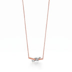 Knot Petite Pavé Fine Chain Pendant Necklace