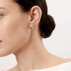 Knot Radiance Pavé Long Drop Earrings