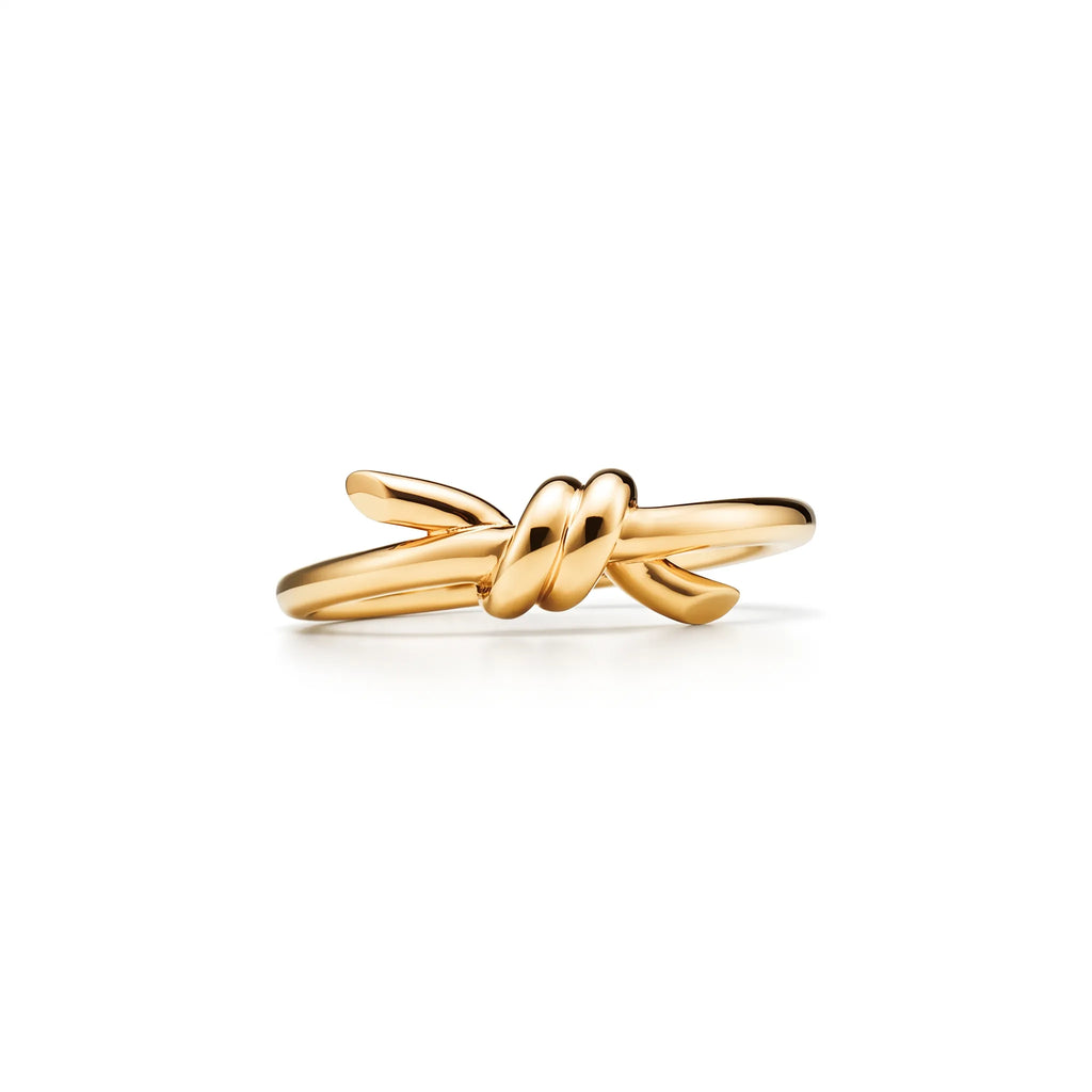 Knot Sculpted Polished Band Ring
