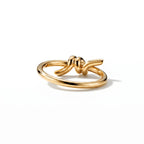 Knot Sculpted Polished Band Ring