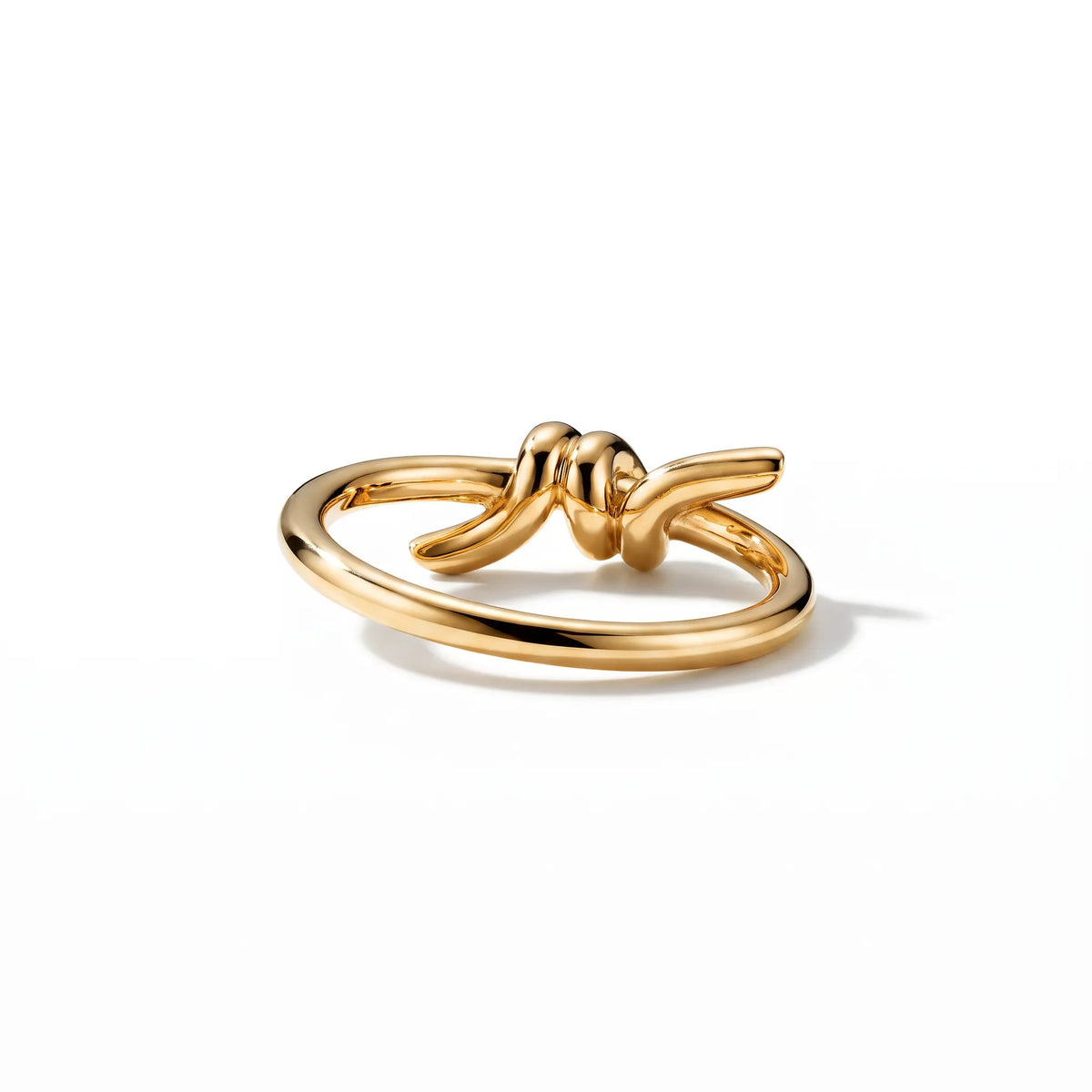 Knot Sculpted Polished Band Ring