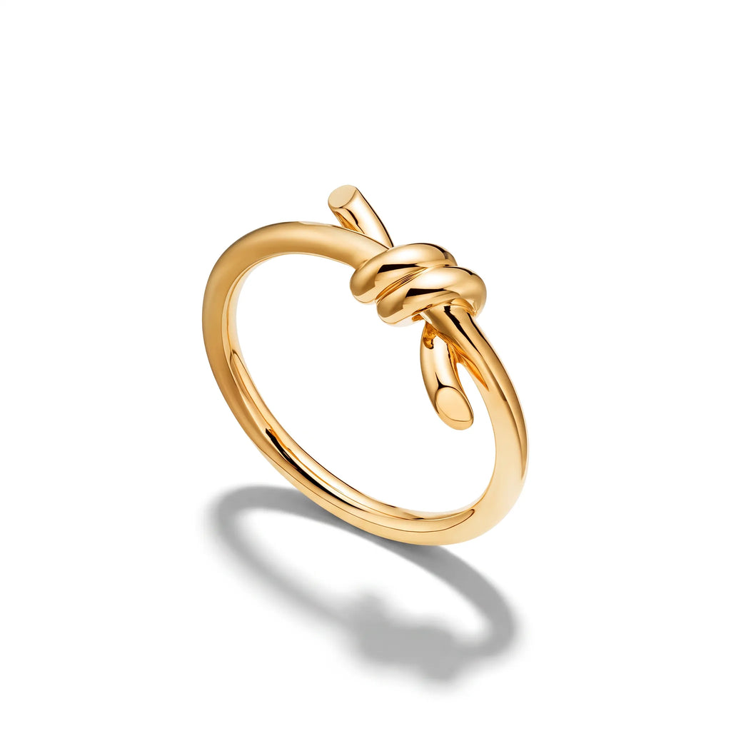 Knot Sculpted Polished Band Ring