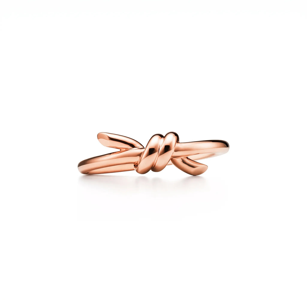 Knot Sculpted Polished Band Ring