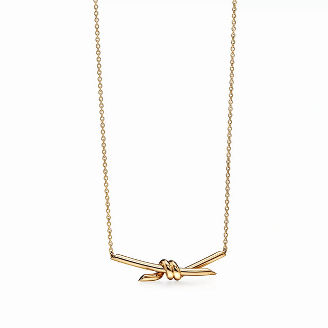 Knot Serenity Dainty Pendant Necklace