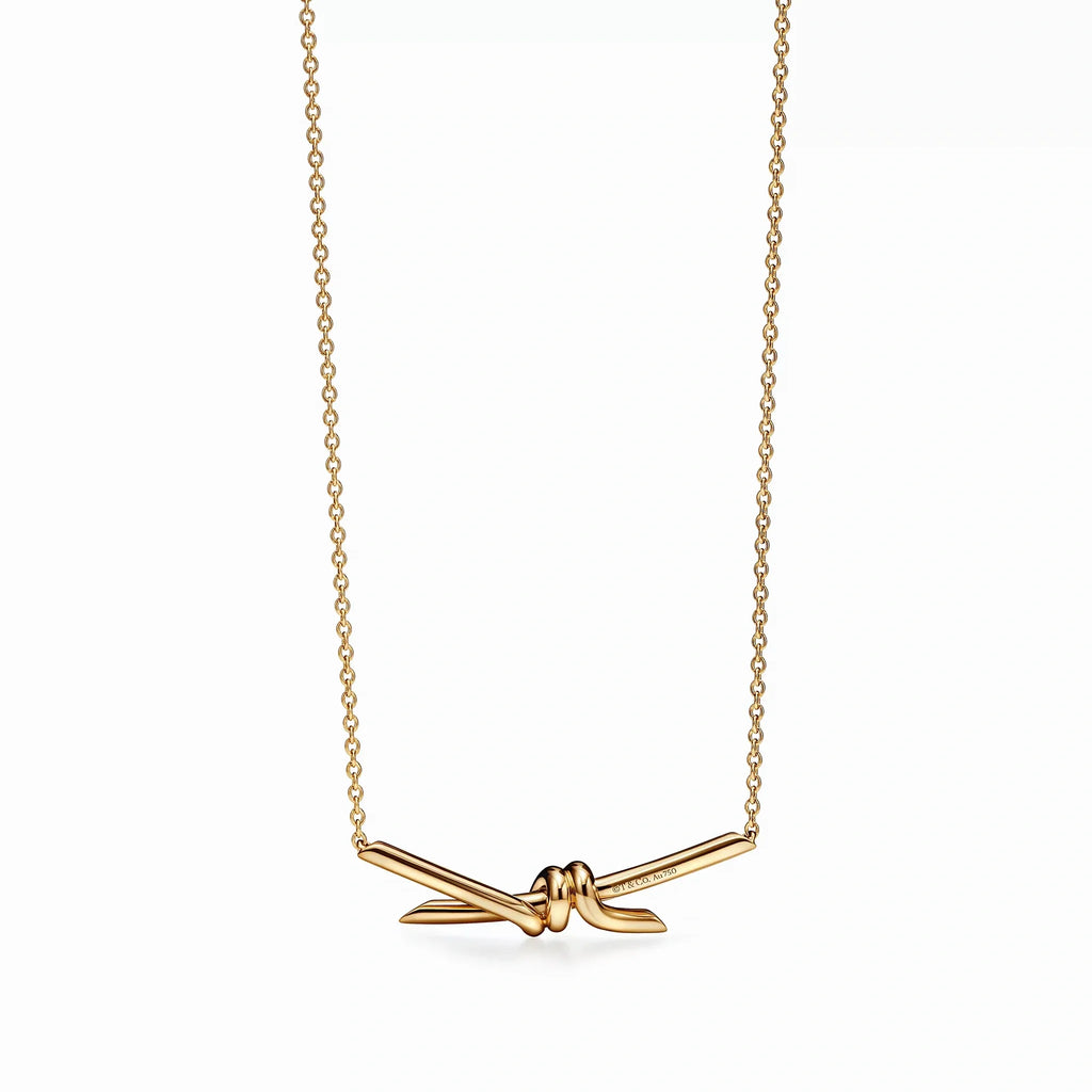 Knot Serenity Dainty Pendant Necklace