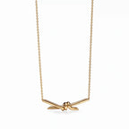 Knot Serenity Dainty Pendant Necklace