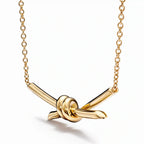Knot Serenity Dainty Pendant Necklace