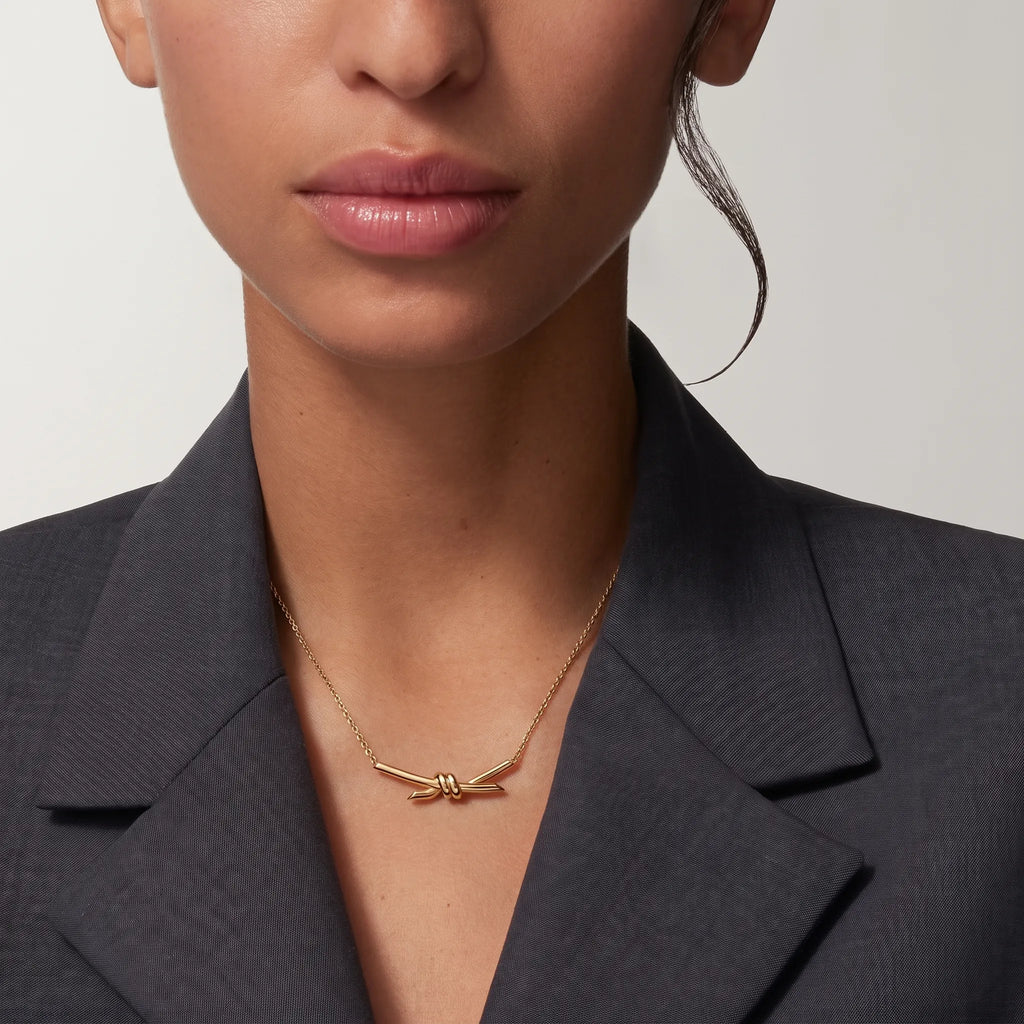 Knot Serenity Dainty Pendant Necklace