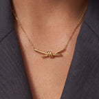Knot Serenity Dainty Pendant Necklace